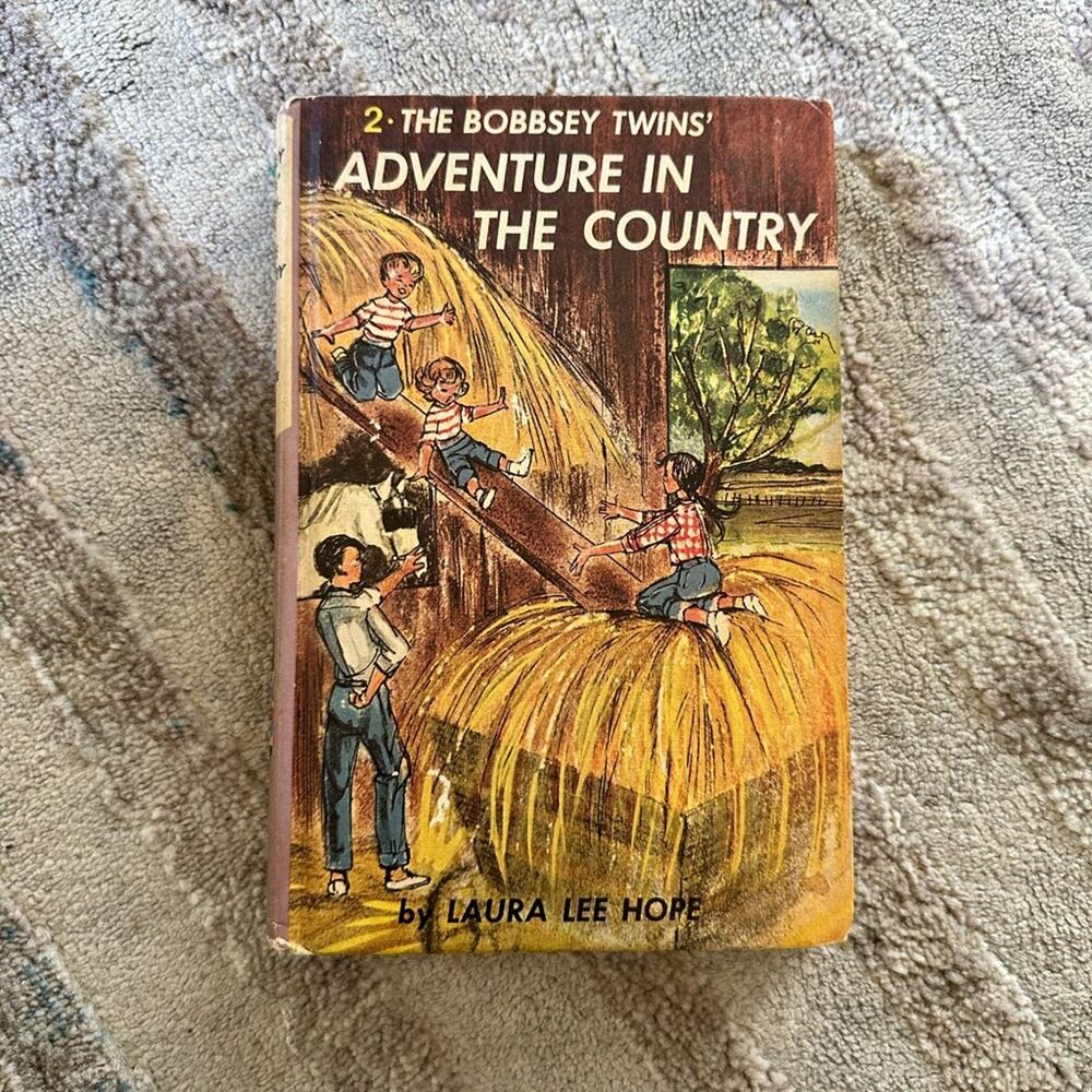 Bobbsey Twins Adventure in the Country Laura Lee Hope vintage collectible 1961